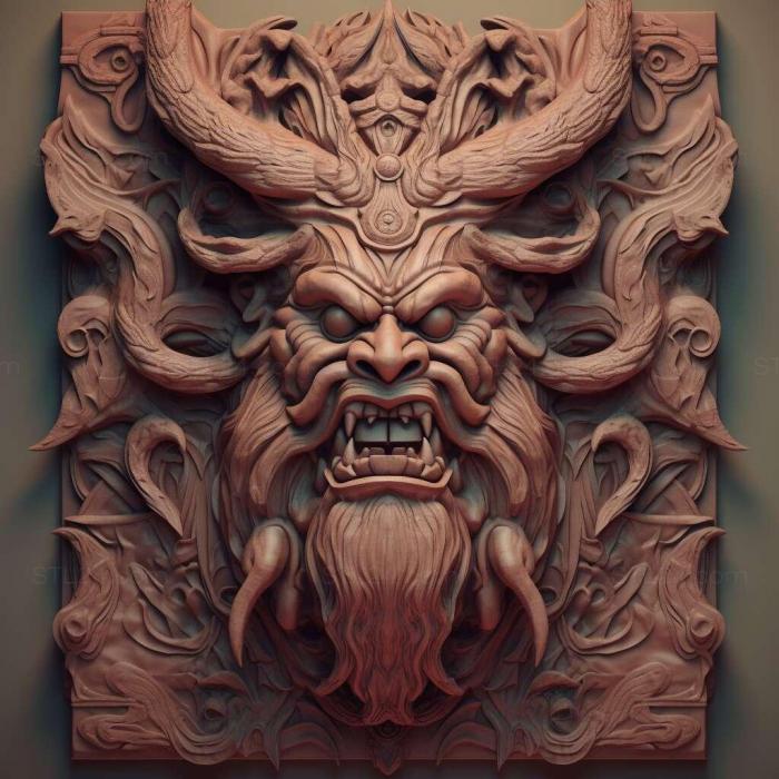 Characters (st demon king 2, HERO_4178) 3D models for cnc